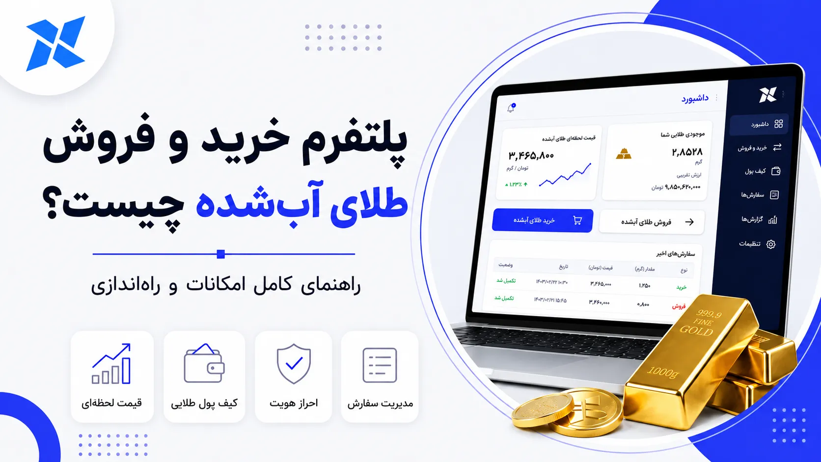 پلتفرم خرید و فروش طلای آب‌شده چیست؟ امکانات و راه‌اندازی کامل